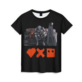 Женская футболка 3D с принтом Love Death Robots в Кировске, 100% полиэфир ( синтетическое хлопкоподобное полотно) | прямой крой, круглый вырез горловины, длина до линии бедер | horror | it | love death  robots | netflix | будущее | искусственный интеллект | наука | технологии | фантастика