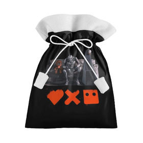 Подарочный 3D мешок с принтом Love Death Robots в Кировске, 100% полиэстер | Размер: 29*39 см | Тематика изображения на принте: horror | it | love death  robots | netflix | будущее | искусственный интеллект | наука | технологии | фантастика