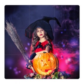Магнитный плакат 3Х3 с принтом Маленькая ведьма в Кировске, Полимерный материал с магнитным слоем | 9 деталей размером 9*9 см | Тематика изображения на принте: beautiful | crimson | cute | dress | girl | gloves | hair | halloween | hat | holiday | little | long | night | pumpkin | red | smoke | witch | ведьма | волосы | д | девочка | держит | дым | красивая | красная | маленькая | малиновый | метла | милая | ноч