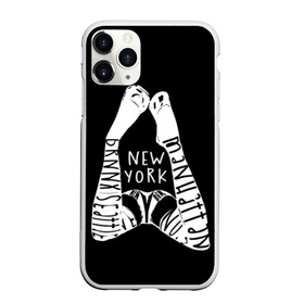 Чехол для iPhone 11 Pro матовый с принтом New York в Кировске, Силикон |  | america | beautiful | black and white | body | city | drawing | figure | font | girl | inscription | legs | new york | perfect | shoes | text | up | америка | бельё | вверх | город | девушка | идеальное | красивая | лежит | н | надпись | ноги | нью йорк |