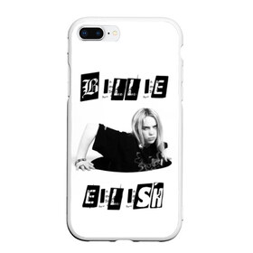 Чехол для iPhone 7Plus/8 Plus матовый с принтом Billie Eilish в Кировске, Силикон | Область печати: задняя сторона чехла, без боковых панелей | bad guy | bellyache | billie eilish | bury a friend | ocean eyes | when we all fall asleep where do we go | билли айлиш | музыка | певица