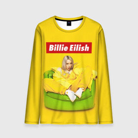 Мужской лонгслив 3D с принтом Billie Eilish в Кировске, 100% полиэстер | длинные рукава, круглый вырез горловины, полуприлегающий силуэт | bad guy | bellyache | billie eilish | bury a friend | ocean eyes | when we all fall asleep where do we go | билли айлиш | музыка | певица