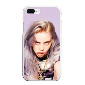 Чехол для iPhone 7Plus/8 Plus матовый с принтом Billie Eilish в Кировске, Силикон | Область печати: задняя сторона чехла, без боковых панелей | bad guy | bellyache | billie eilish | bury a friend | ocean eyes | when we all fall asleep where do we go | билли айлиш | музыка | певица