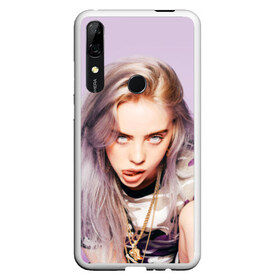 Чехол для Honor P Smart Z с принтом Billie Eilish в Кировске, Силикон | Область печати: задняя сторона чехла, без боковых панелей | bad guy | bellyache | billie eilish | bury a friend | ocean eyes | when we all fall asleep where do we go | билли айлиш | музыка | певица