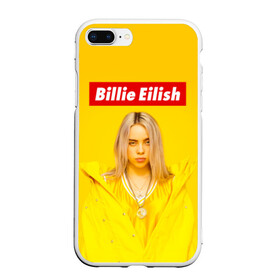 Чехол для iPhone 7Plus/8 Plus матовый с принтом Billie Eilish в Кировске, Силикон | Область печати: задняя сторона чехла, без боковых панелей | bad guy | bellyache | billie eilish | bury a friend | ocean eyes | when we all fall asleep where do we go | билли айлиш | музыка | певица