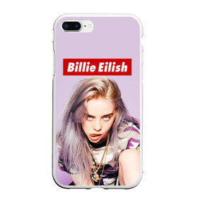 Чехол для iPhone 7Plus/8 Plus матовый с принтом Billie Eilish в Кировске, Силикон | Область печати: задняя сторона чехла, без боковых панелей | bad guy | bellyache | billie eilish | bury a friend | ocean eyes | when we all fall asleep where do we go | билли айлиш | музыка | певица