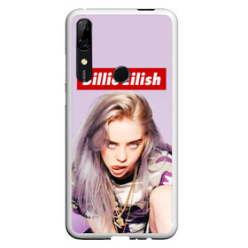 Чехол для Honor P Smart Z с принтом Billie Eilish в Кировске, Силикон | Область печати: задняя сторона чехла, без боковых панелей | Тематика изображения на принте: bad guy | bellyache | billie eilish | bury a friend | ocean eyes | when we all fall asleep where do we go | билли айлиш | музыка | певица