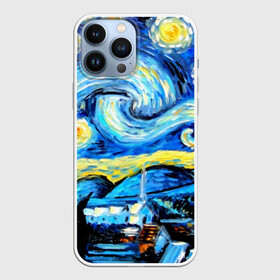 Чехол для iPhone 13 Pro Max с принтом Искусство в Кировске,  |  | impressionism | night | sky | stars | van gogh | ван гог | живопись | звездная ночь | звезды | импрессионизм | искусство | краски | небо | ночь | рисунок