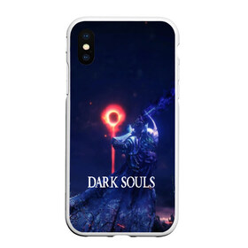 Чехол для iPhone XS Max матовый с принтом DARK SOULS в Кировске, Силикон | Область печати: задняя сторона чехла, без боковых панелей | art | artwork | crown | dark soul | dark souls iii | death | digital art | embers | fanatsy | fire | flames | game | mask | skeletons | воин | минимализм | рыцарь | тёмные души