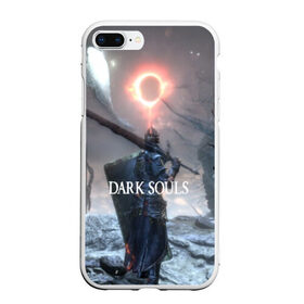 Чехол для iPhone 7Plus/8 Plus матовый с принтом DARK SOULS в Кировске, Силикон | Область печати: задняя сторона чехла, без боковых панелей | art | artwork | crown | dark soul | dark souls iii | death | digital art | embers | fanatsy | fire | flames | game | mask | skeletons | воин | минимализм | рыцарь | тёмные души