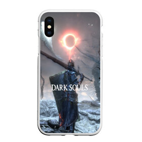 Чехол для iPhone XS Max матовый с принтом DARK SOULS в Кировске, Силикон | Область печати: задняя сторона чехла, без боковых панелей | art | artwork | crown | dark soul | dark souls iii | death | digital art | embers | fanatsy | fire | flames | game | mask | skeletons | воин | минимализм | рыцарь | тёмные души