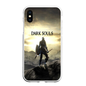 Чехол для iPhone XS Max матовый с принтом DARK SOULS в Кировске, Силикон | Область печати: задняя сторона чехла, без боковых панелей | art | artwork | crown | dark soul | dark souls iii | death | digital art | embers | fanatsy | fire | flames | game | mask | skeletons | воин | минимализм | рыцарь | тёмные души