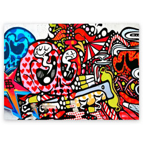 Поздравительная открытка с принтом Современное искусство в Кировске, 100% бумага | плотность бумаги 280 г/м2, матовая, на обратной стороне линовка и место для марки
 | felipe pantone | grafiti | paint | street art | urban | город | граффити | искусство | кирпичи | краски | рисунки | стена | улицы | уличное искусство