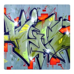 Магнитный плакат 3Х3 с принтом graffiti urban в Кировске, Полимерный материал с магнитным слоем | 9 деталей размером 9*9 см | Тематика изображения на принте: felipe pantone | grafiti | paint | street art | urban | город | граффити | искусство | кирпичи | краски | рисунки | стена | улицы | уличное искусство