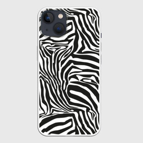 Чехол для iPhone 13 с принтом Полосы зебры в Кировске,  |  | abstraction | african | animal | black and white | camouflage | disguise | skin | stripes | zebra | абстракция | африканская | животное | зебры | камуфляж | маскировка | полосы | черно белый