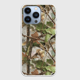 Чехол для iPhone 13 Pro с принтом Камуфляж в Кировске,  |  | army | autumn | branches | camouflage | disguise | fishing | forest | green | khaki | leaves | nature | oak | photo | армия | ветки | дуб | зеленый | камуфляж | лес | листья | маскировка | осень | охота | природа | рыбалка | фото | хаки