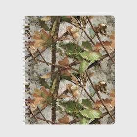 Тетрадь с принтом Камуфляж в Кировске, 100% бумага | 48 листов, плотность листов — 60 г/м2, плотность картонной обложки — 250 г/м2. Листы скреплены сбоку удобной пружинной спиралью. Уголки страниц и обложки скругленные. Цвет линий — светло-серый
 | Тематика изображения на принте: army | autumn | branches | camouflage | disguise | fishing | forest | green | khaki | leaves | nature | oak | photo | армия | ветки | дуб | зеленый | камуфляж | лес | листья | маскировка | осень | охота | природа | рыбалка | фото | хаки