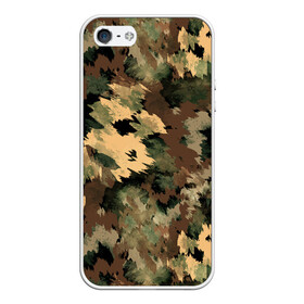 Чехол для iPhone 5/5S матовый с принтом Камуфляж в Кировске, Силикон | Область печати: задняя сторона чехла, без боковых панелей | abstraction | army | autumn | brown | camouflage | disguise | fishing | green | khaki | nature | spots | абстракция | армия | зеленый | камуфляж | коричневый | маскировка | осень | охота | природа | пятна | рыбалка | хаки