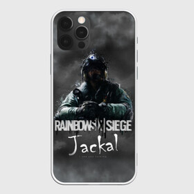 Чехол для iPhone 12 Pro с принтом Jackal : Rainbow Six в Кировске, силикон | область печати: задняя сторона чехла, без боковых панелей | gameplay | mozzie | pvp | r6 | r6s | siege | герой | дым | огонь | осада | пламя | радуга | снайпер | сражения | туман | шутер