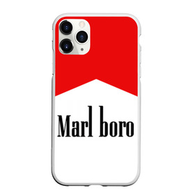 Чехол для iPhone 11 Pro матовый с принтом Мальборо в Кировске, Силикон |  | marlboro | мальборо | мода
