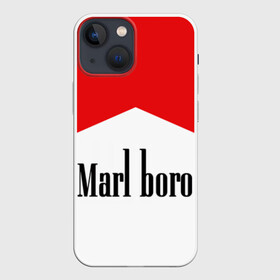 Чехол для iPhone 13 mini с принтом Мальборо в Кировске,  |  | marlboro | мальборо | мода
