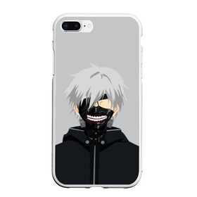 Чехол для iPhone 7Plus/8 Plus матовый с принтом Kaneki Ken в Кировске, Силикон | Область печати: задняя сторона чехла, без боковых панелей | ghoul | kaneki | ken | tokyo | гуль | канеки | кен | токийский