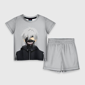 Детский костюм с шортами 3D с принтом Kaneki Ken в маске в Кировске,  |  | ghoul | kaneki | ken | tokyo | гуль | канеки | кен | токийский