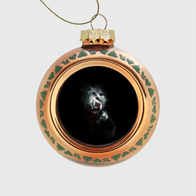 Стеклянный ёлочный шар с принтом Kaneki Ken выглядывает из темноты в Кировске, Стекло | Диаметр: 80 мм | ghoul | kaneki | ken | tokyo | гуль | канеки | кен | токийский