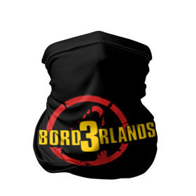 Бандана-труба 3D с принтом BORDERLANDS 3 в Кировске, 100% полиэстер, ткань с особыми свойствами — Activecool | плотность 150‒180 г/м2; хорошо тянется, но сохраняет форму | 2k | apocalypsis | borderlands | borderlands 3 | fanstastic | game | logo | pandora | play | апокалипсис | бордерлендс | игра | лого | пандора | фантастика