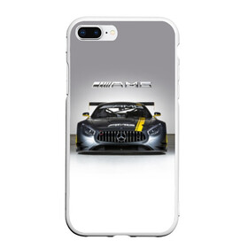 Чехол для iPhone 7Plus/8 Plus матовый с принтом AMG Motorsport в Кировске, Силикон | Область печати: задняя сторона чехла, без боковых панелей | amg | car | mercedes benz | mersedes | motorsport | power | race | автомобиль | автоспорт | гонка | мерседес | мощь