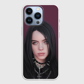 Чехол для iPhone 13 Pro с принтом Black Eilish в Кировске,  |  | Тематика изображения на принте: billie eilish | lovely | music | ocean eyes | pop | билли айлиш | девушка | музыка | океан | поп | эйлиш | элиш