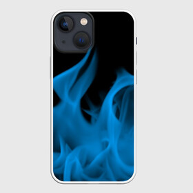 Чехол для iPhone 13 mini с принтом Синий огонь в Кировске,  |  | fire | flame | in fire | smoke | в огне | дым | огненный | огонь | текстуры