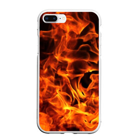 Чехол для iPhone 7Plus/8 Plus матовый с принтом огонь в Кировске, Силикон | Область печати: задняя сторона чехла, без боковых панелей | fire | flame | in fire | smoke | в огне | дым | огненный | огонь | текстуры