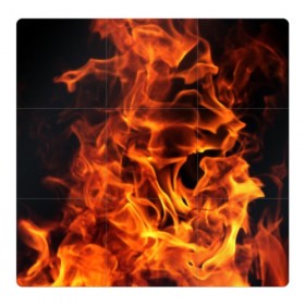 Магнитный плакат 3Х3 с принтом огонь в Кировске, Полимерный материал с магнитным слоем | 9 деталей размером 9*9 см | fire | flame | in fire | smoke | в огне | дым | огненный | огонь | текстуры