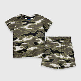 Детский костюм с шортами 3D с принтом Камуфляж в Кировске,  |  | abstraction | camouflage | disguise | fashion | geometric | military | texture | абстракция | военная | геометрическая | камуфляж | маскировка | мода | текстура