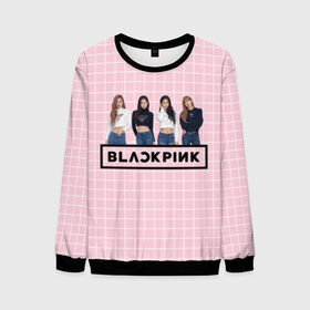 Мужской свитшот 3D с принтом Black Pink 2019 в Кировске, 100% полиэстер с мягким внутренним слоем | круглый вырез горловины, мягкая резинка на манжетах и поясе, свободная посадка по фигуре | 2019 | black | black pink | k pop | kill | kill this love | korea | logo | music | pink | pop | блек пинк | блэк пинк | газета | девушки | кпоп | лого | музыка | надпись | розовый