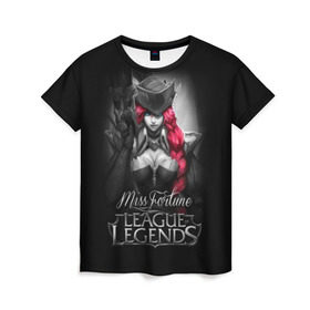 Женская футболка 3D с принтом League of Legends,Miss Fortune в Кировске, 100% полиэфир ( синтетическое хлопкоподобное полотно) | прямой крой, круглый вырез горловины, длина до линии бедер | 