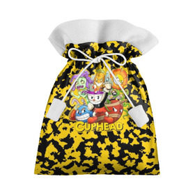 Подарочный 3D мешок с принтом Cuphead в Кировске, 100% полиэстер | Размер: 29*39 см | cuphead | devil | game | mugman | дьявол | игра | капхед | магмен | цветок | чашка | чашкоголовый