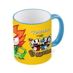 Кружка с принтом Cuphead в Кировске, керамика | ёмкость 330 мл | 