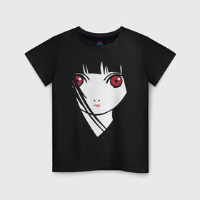 Детская футболка хлопок с принтом Anime Лицо в Кировске, 100% хлопок | круглый вырез горловины, полуприлегающий силуэт, длина до линии бедер | ahegao | anime | eyes | face | senpai | аниме | анимэ | ахегао | глаза | лицо | сhan | сенпай | тян | тянка
