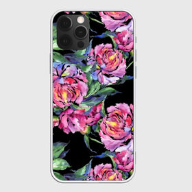 Чехол для iPhone 12 Pro Max с принтом Розовые пионы в Кировске, Силикон |  | art | buds | flowers | leaves | painting | peonies | petals | pink | stems | summer | watercolor | акварель | бутоны | живопись | искусство | лепестки | лето | листья | пионы | розовые | цветы