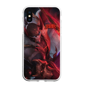 Чехол для iPhone XS Max матовый с принтом League of Legends в Кировске, Силикон | Область печати: задняя сторона чехла, без боковых панелей | kda | lol | rise | rus | skins | варвик | варус | воин | легенд | лига | лол | маг | стрелок | танк | чемпион