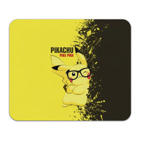 Коврик прямоугольный с принтом Pikachu Pika Pika в Кировске, натуральный каучук | размер 230 х 185 мм; запечатка лицевой стороны | pika | pikachu | аниме | детская | детям | игры | молния | мышка | мышь | пика | пикачу | покемон | покемоны