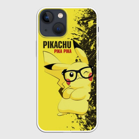 Чехол для iPhone 13 mini с принтом Pikachu Pika Pika в Кировске,  |  | pika | pikachu | аниме | детская | детям | игры | молния | мышка | мышь | пика | пикачу | покемон | покемоны