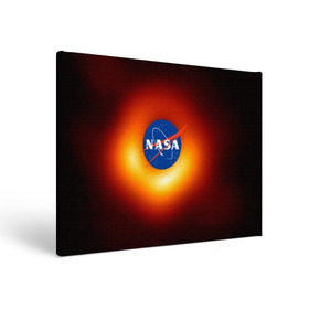 Холст прямоугольный с принтом Черная дыра NASA в Кировске, 100% ПВХ |  | nasa | астрономия | горизонт событий | космос | наса | черная дыра
