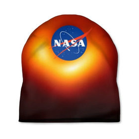 Шапка 3D с принтом Черная дыра NASA в Кировске, 100% полиэстер | универсальный размер, печать по всей поверхности изделия | nasa | астрономия | горизонт событий | космос | наса | черная дыра