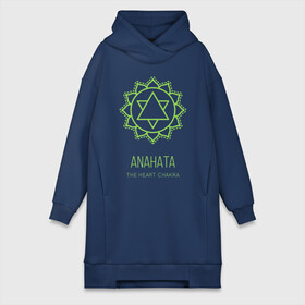 Платье-худи хлопок с принтом Анахата в Кировске,  |  | anahata | chakra | yoga | йога | чакра | чакры