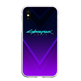 Чехол для iPhone XS Max матовый с принтом CYBERPUNK 2077 в Кировске, Силикон | Область печати: задняя сторона чехла, без боковых панелей | 2019 | cd project red | cyberpunk 2077 | future | hack | night city | samurai | sci fi | андроиды | безумие | будущее | киберпанк 2077 | логотип | роботы | самураи | фантастика | цифры