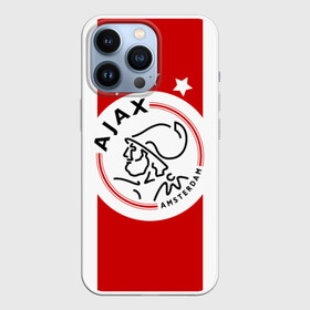 Чехол для iPhone 13 Pro с принтом Аякс в Кировске,  |  | Тематика изображения на принте: afc ajax | ajax | amsterdamsche football club ajax | амстердамский аякс | аякс | аякс амстердам | фк аякс | форма | футбол | футбольный клуб