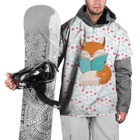 Накидка на куртку 3D с принтом Лиса с книжкой в Кировске, 100% полиэстер |  | Тематика изображения на принте: fox | foxed | арт | лис | лиса | лисенок | лисичка | пушистик | рыжая | рыжмй хвост